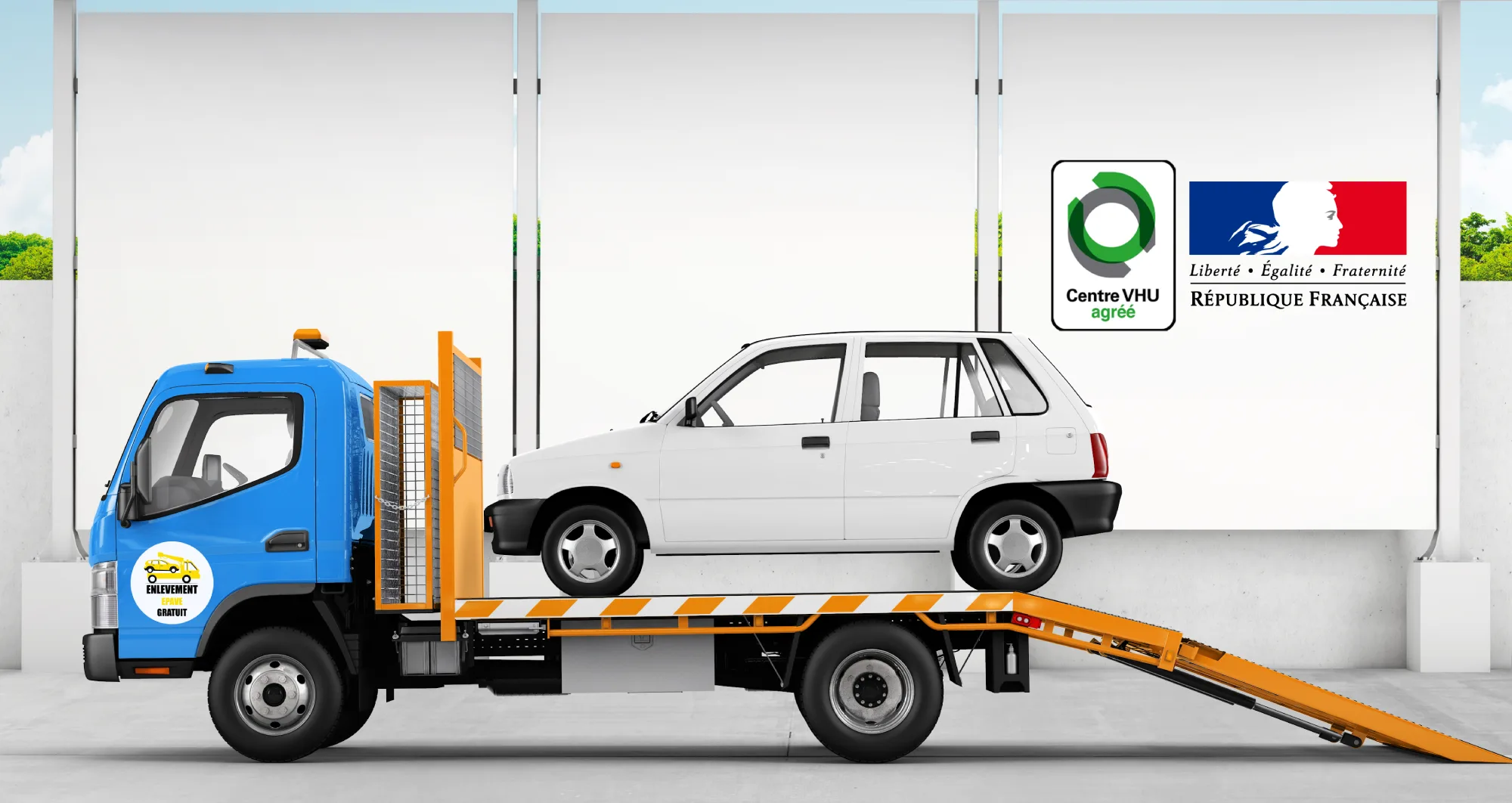 Épaviste Car&Go en intervention en Île-de-France
